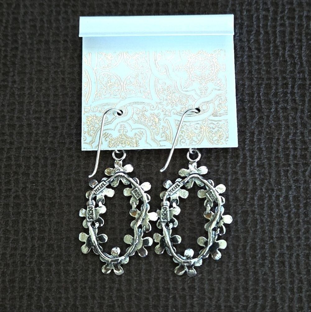 Noa Zuman Silver🤍 Floral🌸 Wreath Dangle Earrings - Picture 8 of 16